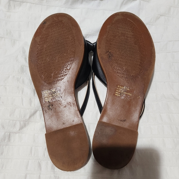 Kensie vegan black sandal slip ons with cute bow tie 🎀 New condition. Size 7 - Picture 4 of 11